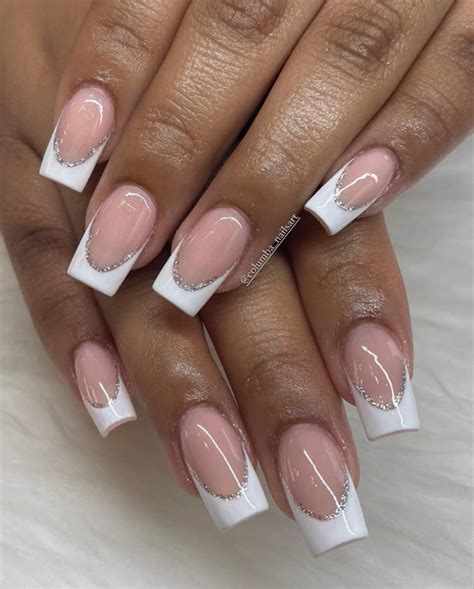 french nails white tip acrylic nails gel nails french french tip