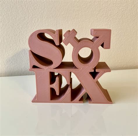 Four (4) Letter Words - Sex by Art G | Download free STL model