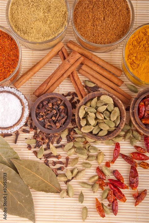 Spices and herbs Stock Photo | Adobe Stock