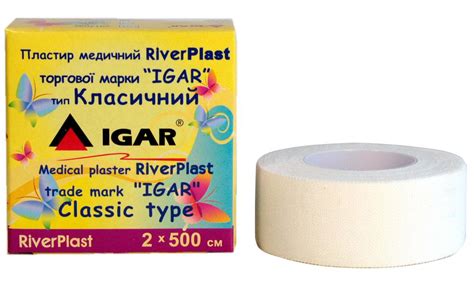 Пластырь на катушке ИГАР RiverPLAST Классический белый 2 см х 5 м с ...