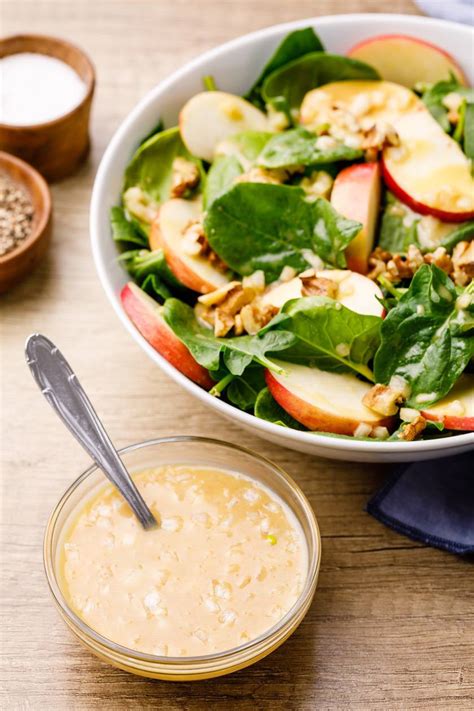 Maple Mustard Spinach Salad Dressing (Tangy and To Die For) - Nurtured ...