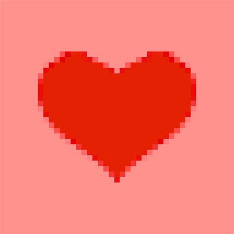 Red heart in pixel art style. 8 bit icon on red background. 5606404 Vector Art at Vecteezy