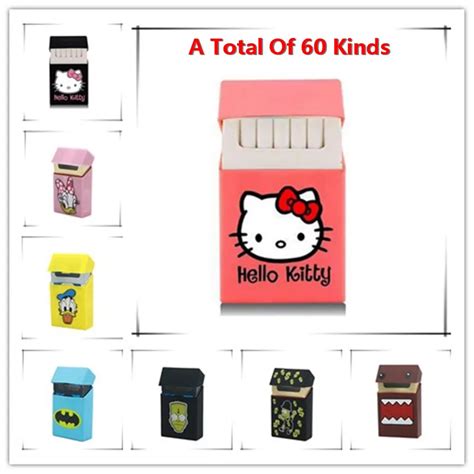 Holds 20 Cigarettes,Hello Kitty lovery Silicone cigarette case fashion ...