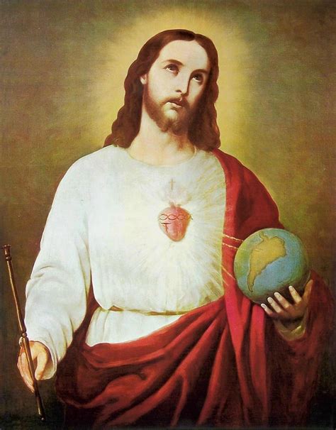 The Sacred Heart of Jesus (1874) by Rafael Salas - Public Domain ...