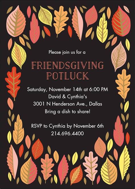 Friendsgiving Party Invitation | Paper Source | Friendsgiving party ...