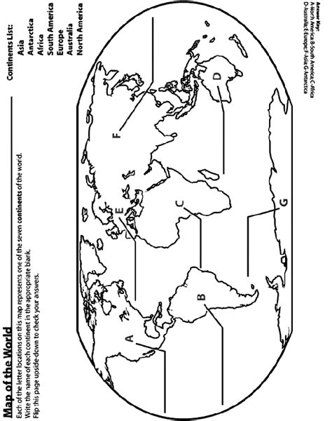 Label the Continents Coloring Page | crayola.com