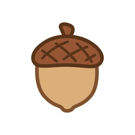 bellota icono logo dibujos animados estilo vector ilustracion