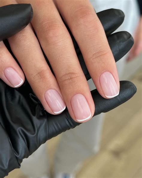 simple french nail designs 13