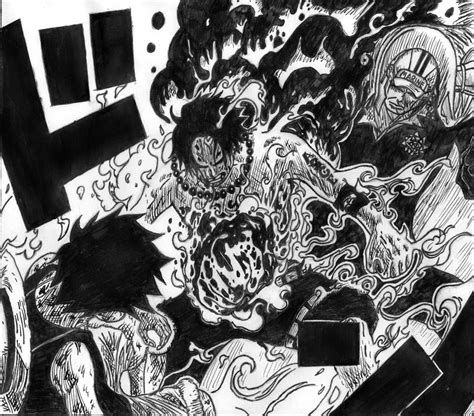 Ace vs Akainu by Skiid92 on DeviantArt