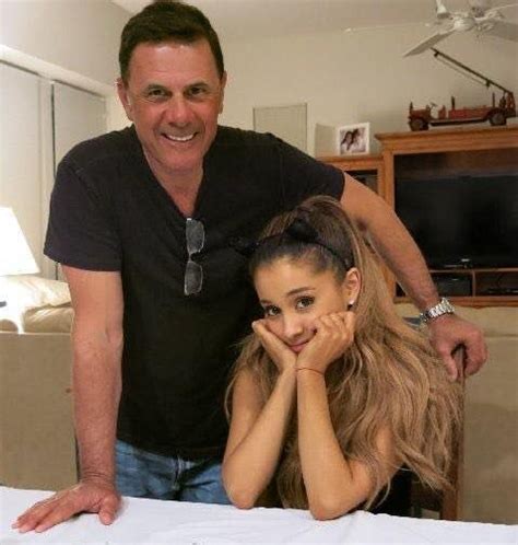 Ariana Grande with her dad