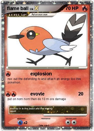 Pokémon flame ball 7 7 - explosion - My Pokemon Card