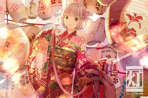 Kimono Festival 4K wallpaper download