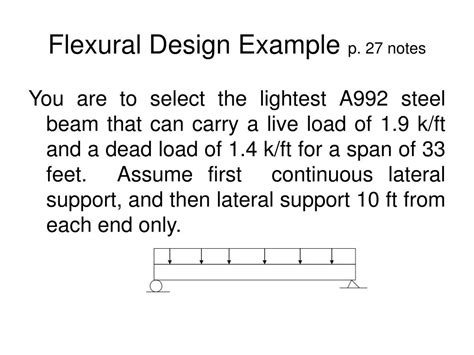 design  steel flexural members powerpoint