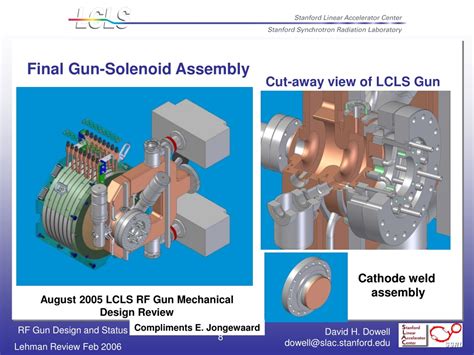 PPT - RF Gun Design and Status D. H. Dowell, LCLS/SLAC Feb 2006 Lehman Review PowerPoint ...