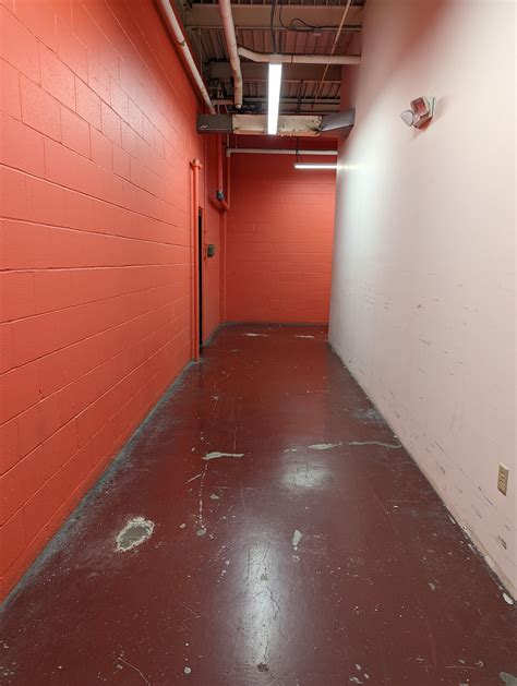 An old factory converted into an office building, after-hours : r