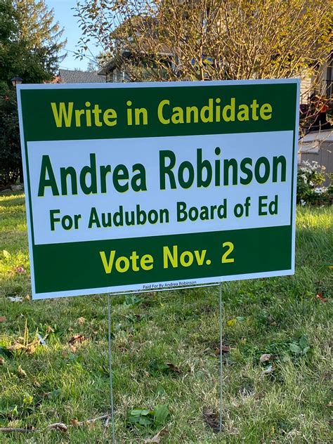 Andrea Robinson for Audubon Board of Ed
