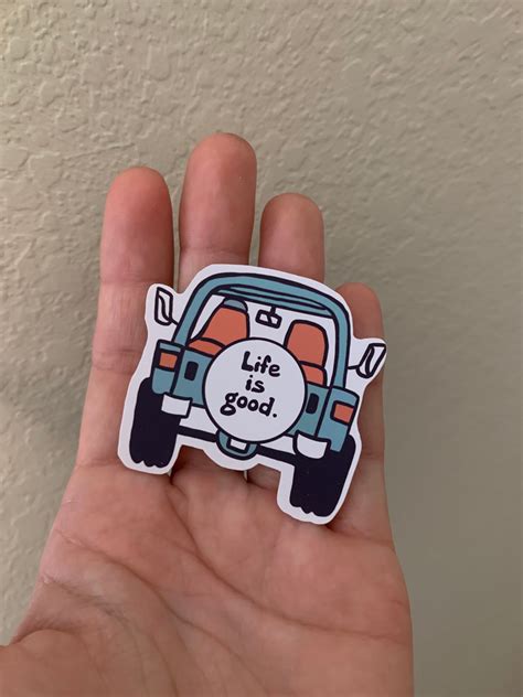 Life is Good Sticker Jeep Sticker weatherproof Matte | Etsy