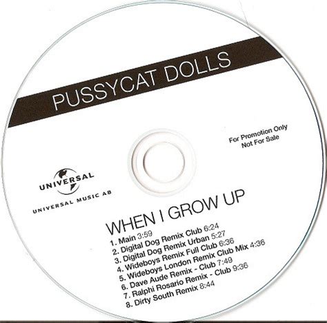 Pussycat Dolls* - When I Grow Up (Remixes) (2008, CDr) | Discogs