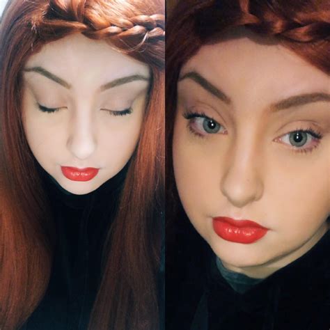 Natural/no makeup look with cherry pop lips : mua