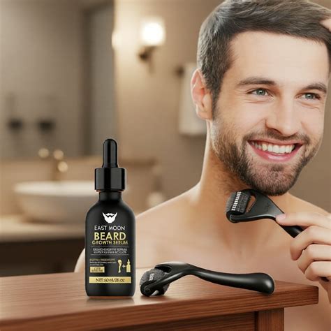 Oleo Para Crescer Barba - Kit de Crescimento de Barba para Homens: Roller e Óleo para Crescer ...