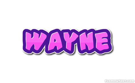 Wayne Logo | Free Name Design Tool from Flaming Text