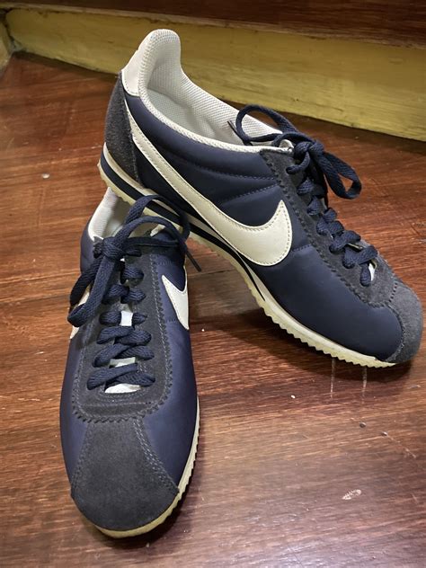 Nike cortez blue suede discount