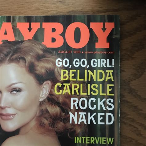 Playboy Magazine August 2001 Go, Go, Girl Belinda Carlisle The Bada