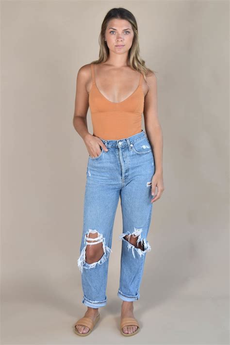 The Nude Label Basic Bodysuit - Pumpkin | Garmentory