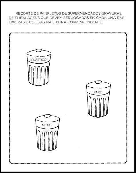Atividade Para Educação Infantil Sobre Reciclagem