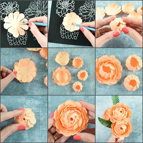 Paper Peony Tutorial Paper Flower Template Paper Flow - vrogue.co