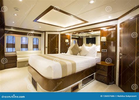 Yacht Interior Bedroom stock photo. Image of room, travel - 136037686