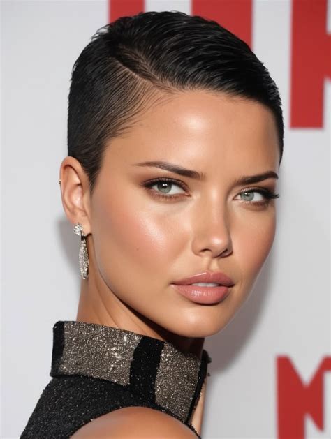 adriana lima donne muscolose capelli rasati tagli  capelli corti