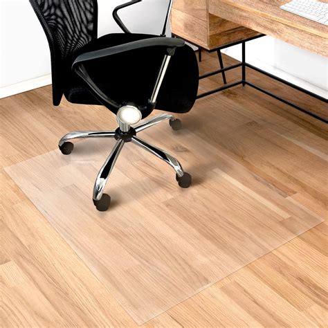 Office Chair Mat for Hard Floors (114 x 180 cm) Highly Transparent, Non