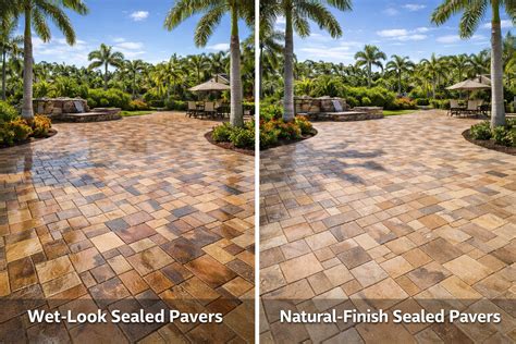 paver sealers  florida wet   natural finish  paver