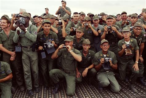 Photo - October 1966: President Johnson visits U.S. Soldiers at Cam