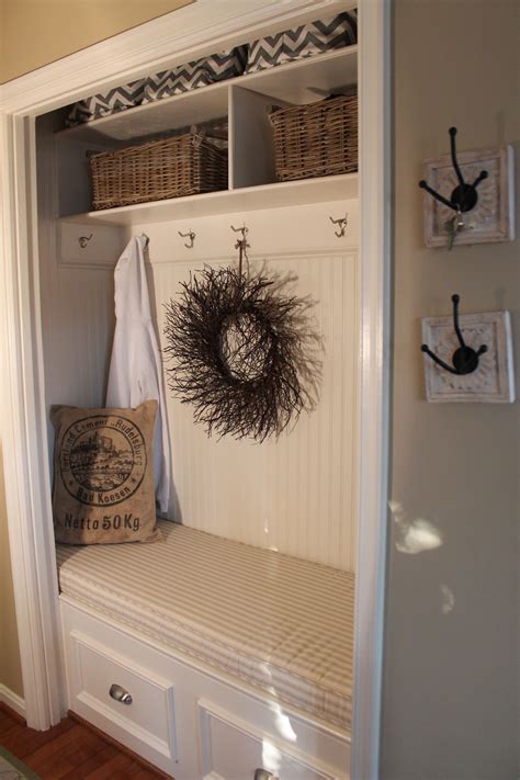 12 Mudroom Ideas | mudroom, entryway closet, closet makeover