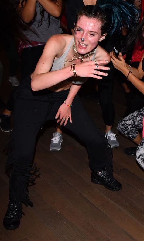Bella Thorne in Silver Bra Top Dancing it up at Millenium Dance Complex