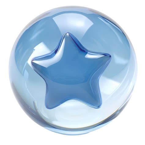 Blue star bubble 47434031 PNG