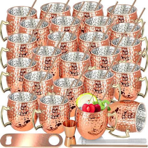amazoncom moscow mule mugs set   packs copper mule mugs oz bulk