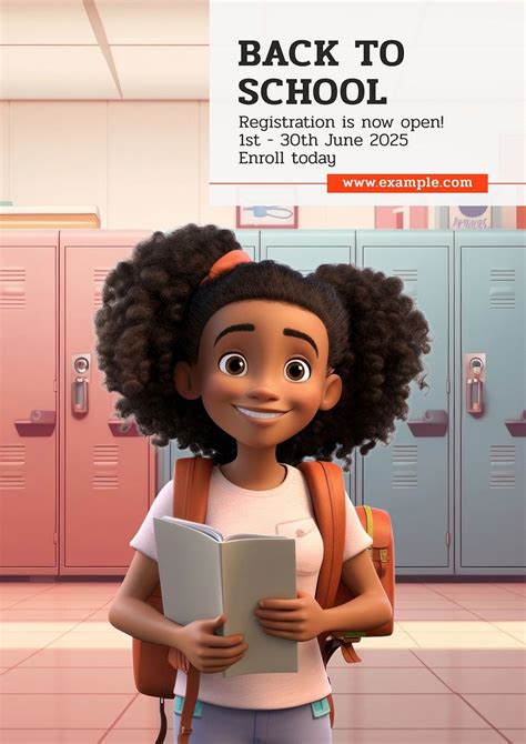 school registration poster template  photo rawpixel