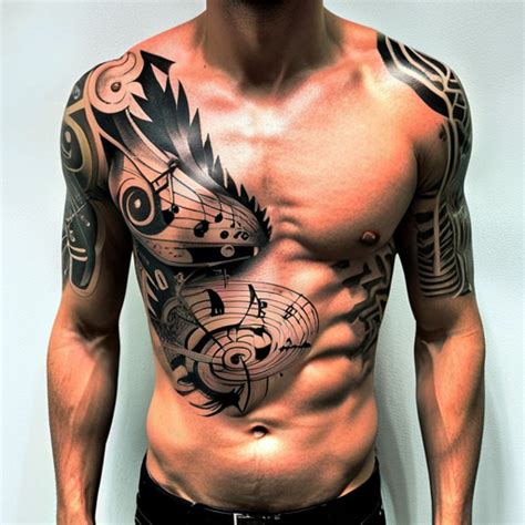 Stomach Tattoos For Men Ideas