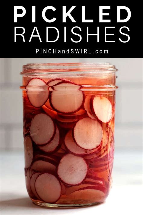 Easy Pickled Radishes (Make in 10 minutes!) - Pinch and Swirl