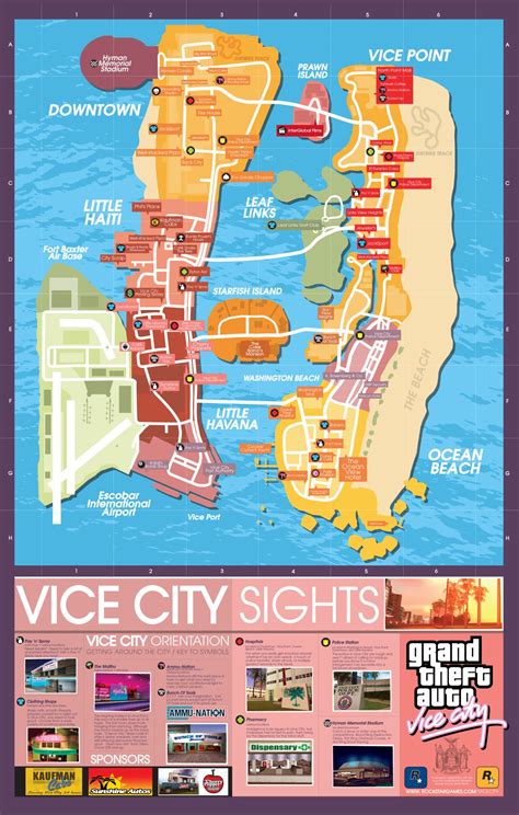GTA Vice City Map, Locations & Vice City Stories Differences