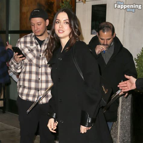 Ana de Armas Flashes Major Leg as She Leaves Her Hotel in NYC (6 Photos