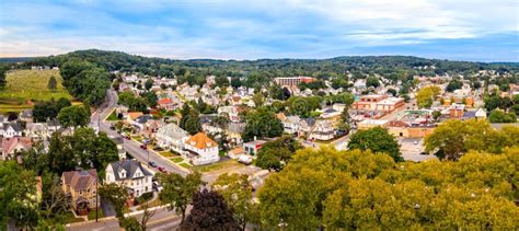 Aerial Cityscape of Dover, New Jersey Stock Image - Image of outdoor ...