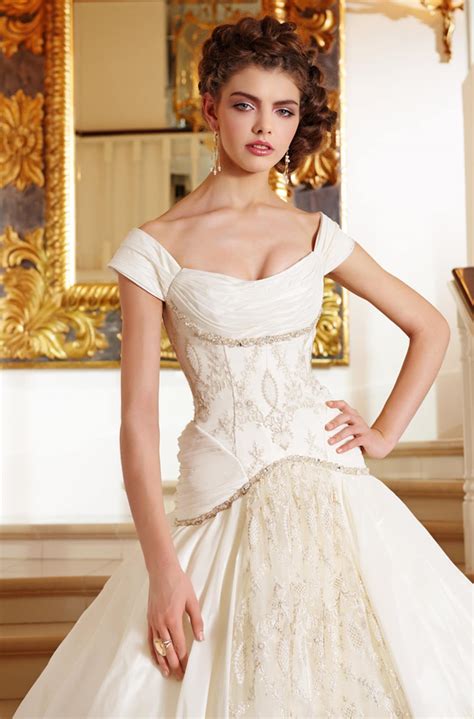 Champagne Gold Wedding Dress Bridal Gown Sample Sale Princess Style