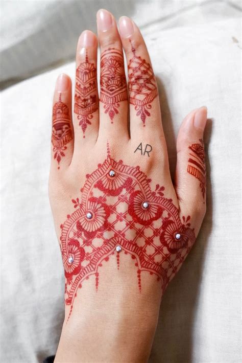 red henna design simple  amiriff henna mehdi easyhenna desain
