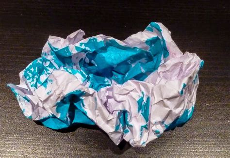 Children's Art: Crumpled paper sculpture ~ Travel Nature Art