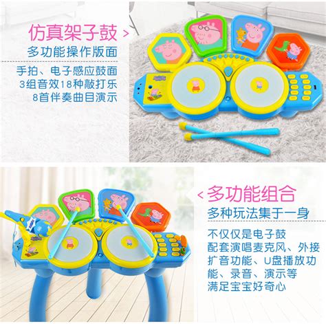 Peppa Pig Drum Set with Microphone