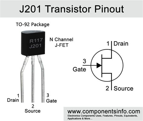 transistor pinout equivalent  features  details